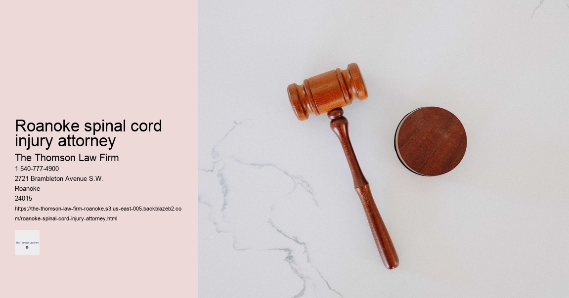 Roanoke spinal cord injury attorney